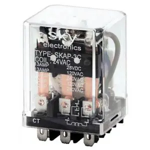 Relay & Control SKAP-2C-24VAC 24V AC Coil 8 Pin Square Base Plug-in Relays