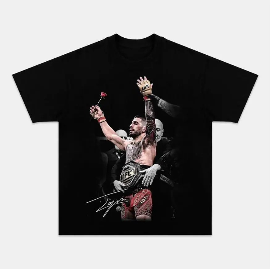 Youth and Adult ILIA TOPURIA V2 TEE, Boxing T-shirt, Boxer Tee, Sports Shirt, UFC Shirt, MMA Shirt, Gift for Him Gift For Her Menswear Clothing Cotton Crewneck Casual Apparel Sweatshirt