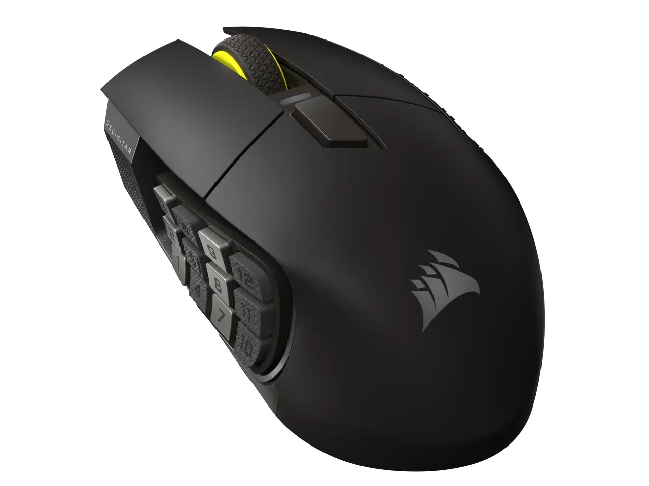 Corsair Scimitar Elite Wireless SE MMO Gaming Mouse – 33000 DPI, 16 Programmable Buttons, Adjustable Key Slider, Elgato Stream Deck Integration, 1000Hz Polling, Up to 150hrs Battery – Gunmetal