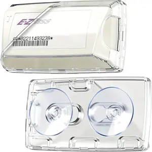 EZ Pass Holder for Windshield 1 Pack - Toll Pass Transponder Holder with Suction Cups for EZ Pass Mini/iPass