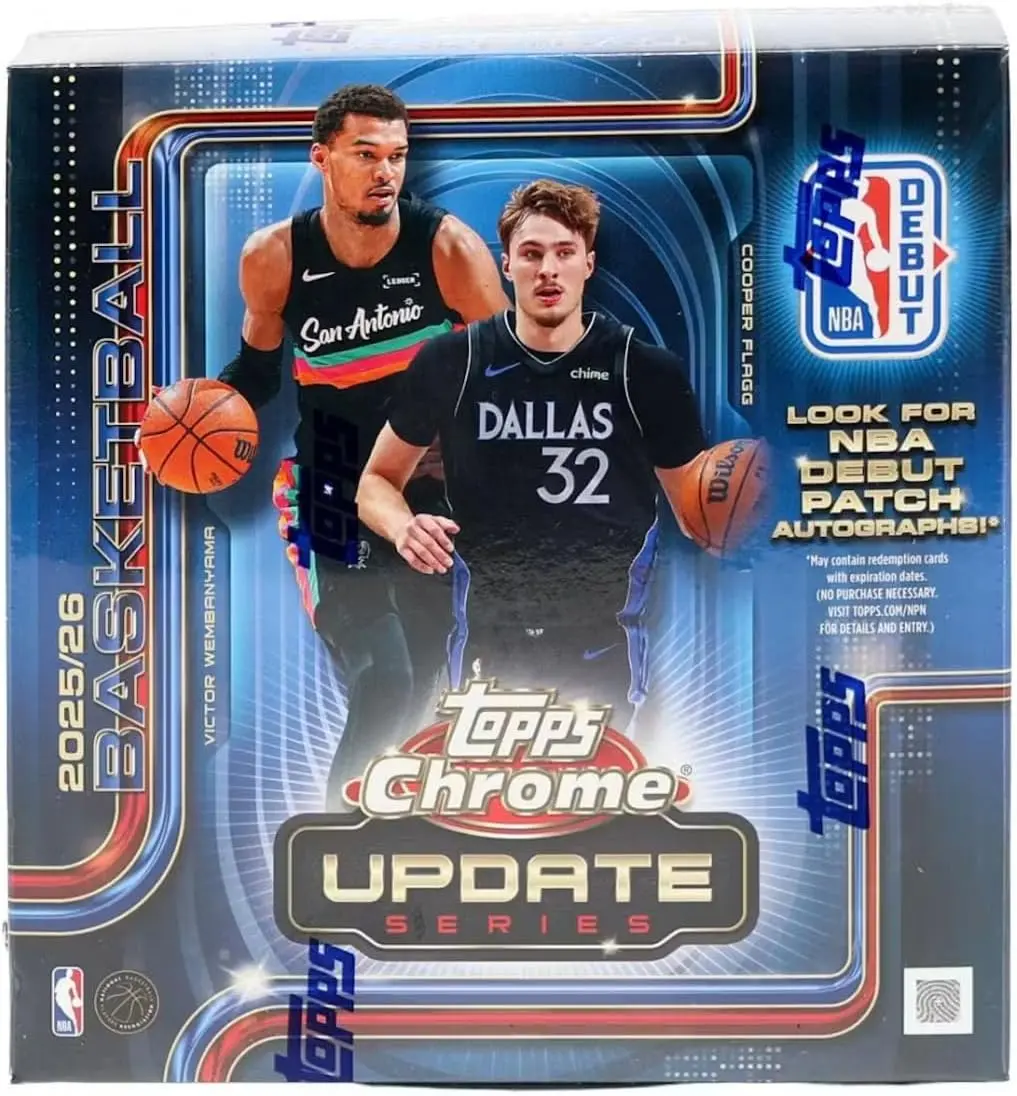 2025-26 Topps Chrome Update Basketball Sealed Mega Box