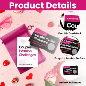 Fun Couple Durable Scratch Card Game, Romantic Party Gift, Perfect for Anniversaries, Valentine's Day, Birthdays