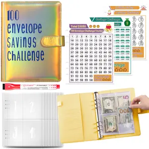 [ Limited-time] yokumiio 100 days Money Saving Challenge, Easy and Fun Way to Save $5,050, Savings Challenges Budget Book Binder