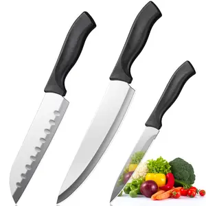 Chef Knife, 3 PCS Ultra Sharp High Carbon Stainless Steel kitchen knife set, Professional Japanese Knife Sets for Cooking, Mirror Finished Cutting & Chopping Knife Sets