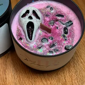 Call Me - Horror Movie Candle - Scented with Apple Caramel Corn - Hand Poured 100% Soy Wax Jar