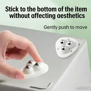 360° Rotatable Self Adhesive Wheel,Multipurpose Universal Wheel, Suitablefor Bottom Storage Box, Furniture,Trash Can and Coffee Table