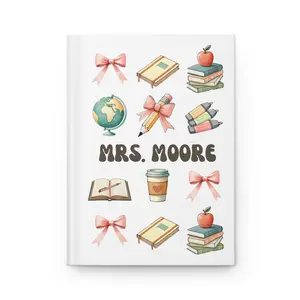 Personalized Teacher Journal Notebook For Teacher Custom Name Teacher Gift Personalized Birthday Gift Teacher Aesthetic Notebook For Her