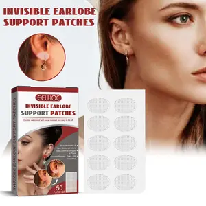 Invisible Earlobe Support Patch, Helps The Earlobe Support When Wearing Earrings and Ear Studs Invisible Protector, Suitable for Women's Ear Patches, Ear Support Pads