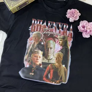 Rhaenyra Tee Shirt, HOTD Queen Tshirt, Dragon Lovers Tshirt, Targaryen House Shirt, Queen Dragon Tee, Dragonstone Shirt graphictee outfits
