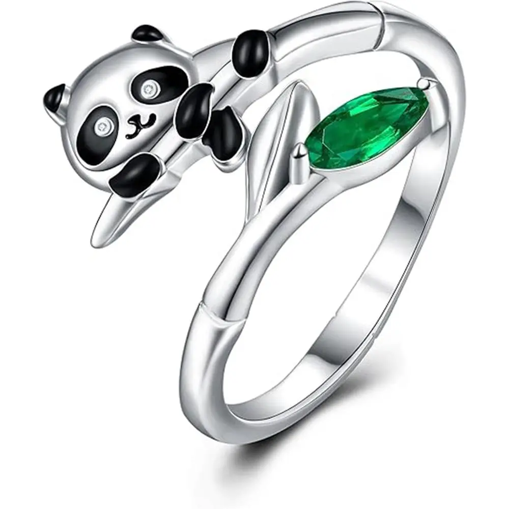 A Fashionable and Creative New Cute Panda Open Ring