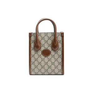Gucci Retro GG Monogram Tote Bag in Canvas and Leather for Men and Women