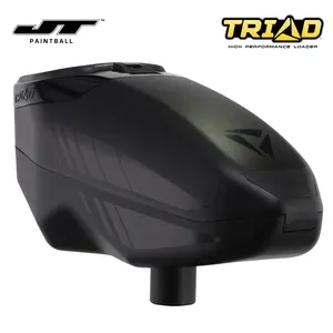JT Triad Electronic Paintball Loader – 15 BPS Force Feed Hopper with Speed Feed & Rain Lid