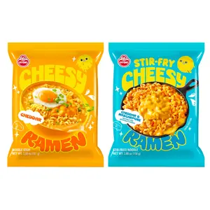 OTOKI Cheesy Ramen Combo, Cheddar Soup Flavor and Cheddar Mascarpone Stir-Fry Flavor, 4 Pack (2 Packs Each)