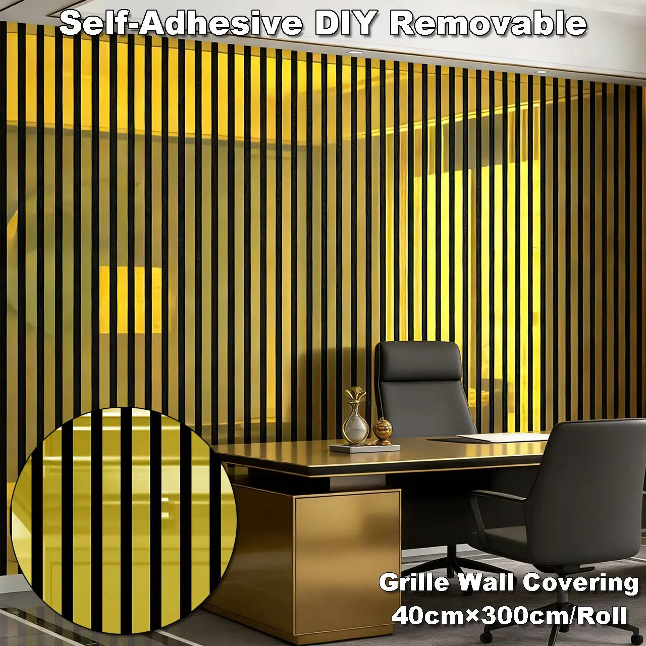 1roll/2roll / Self-Adhesive Waterproof Thickened Floor Covering, DIY Removable Mirror Film, Soundproof Reflective Grille Roll Material