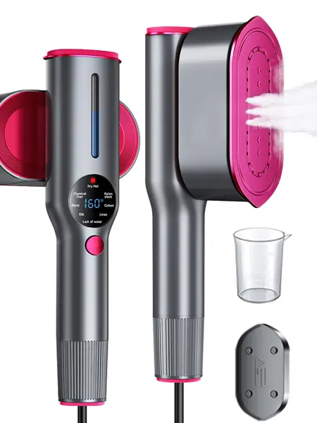 Dr.Flash Handheld Garment Steamer for Clothing, Portable Iron Steamer Combo Travel Steam Generators, 7 Modes with LED Display, 15s Fast Heating, 90° Swivel Handle, 1-Button Start, Travel Stuff, New Year Gift