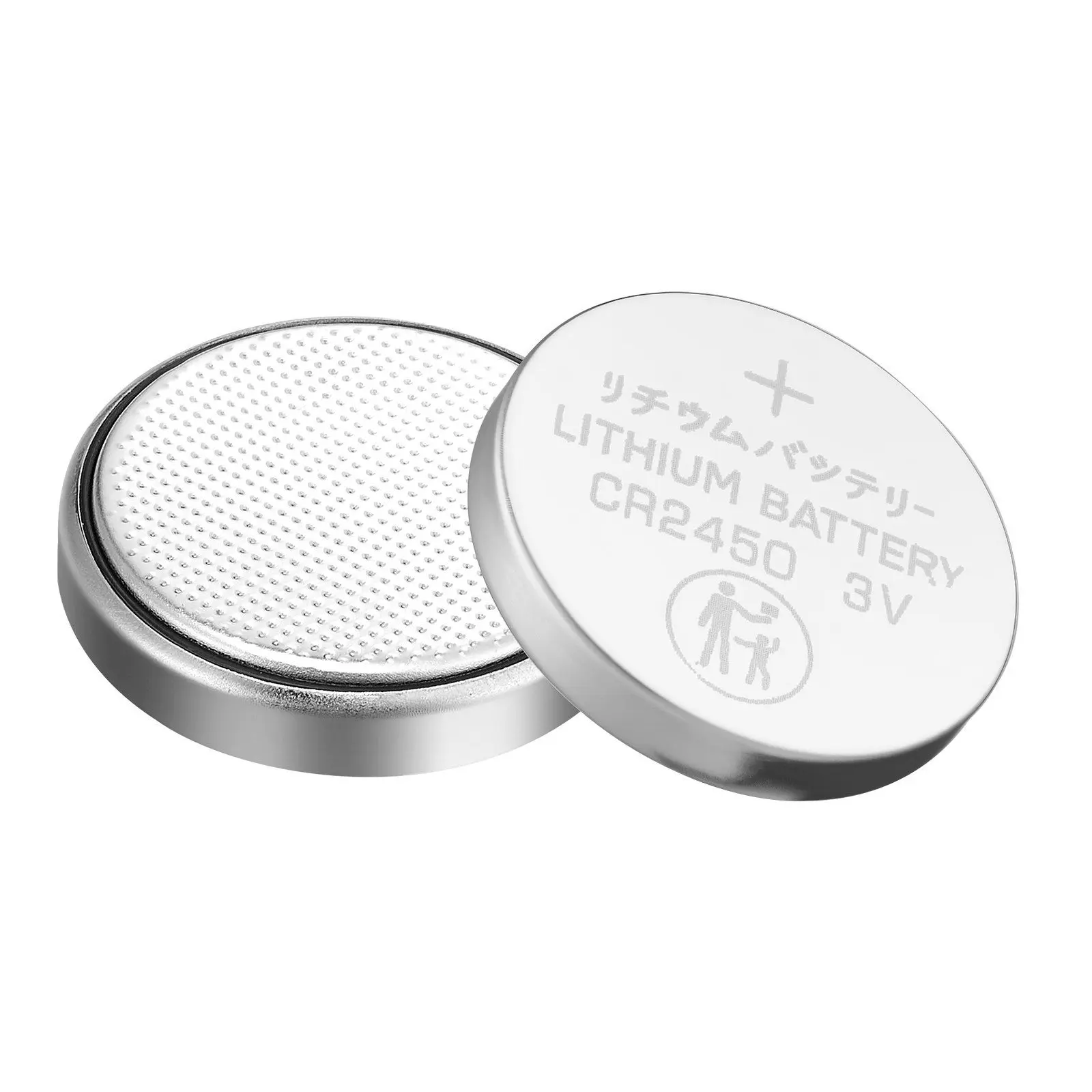 VEVOR CR2450 Lithium Battery 4-Pack 3 Volt 600mAh Long-Lasting Coin & Button 20-Count