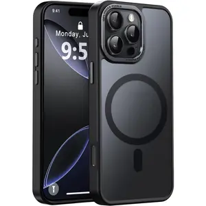 Phone Case Designed for iPhone 16/16 Pro/16 Pro Max/16 plus Case with Magnetic [13 FT Military Drop Protection] [Compatible with Magsafe] Slim Translucent Matte Shockproof with Anti-Fingerprint Phone Cases