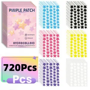 720pcs Acne Patches, Cover Blemishes & Acne, Facial Patches, Skin-Friendly Gentle Adhesive Strips, Effective Spot Treatment for Face Care Routine, Hydrocolloid Emergency Concealer Patch