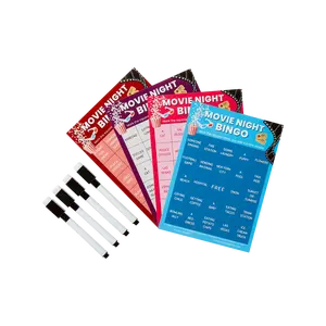 Movie Night Bingo Cards for Family Movie Nights and Family Game Nights