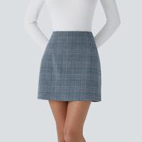 Grey Houndstooth Plaid