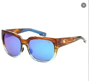 Costacito Women's Waterwoman Wahoo Matte Black Eyewear Frame with Blue Mirrored Lenses – Durable, Comfortable Fit, Perfect for Daily Wear