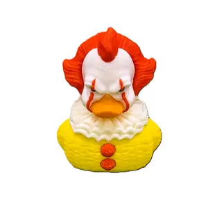 Killer Clown Horror Duck - 3" Premium Quality Spooky Decor for Halloween & Collectibles - Creepy Clown Design - Perfect for Desk, Shelf, or Car Dash
