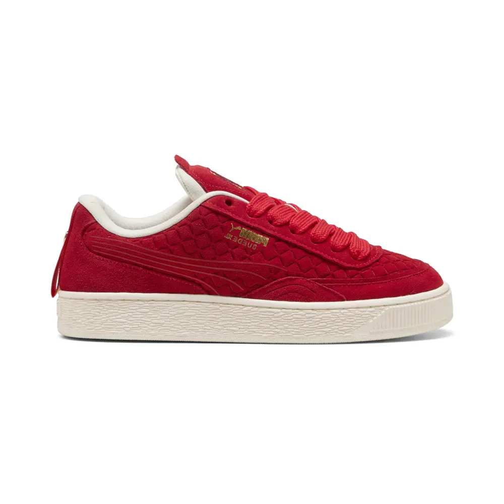 PUMA Mens Scuderia Ferrari Suede Xl Mtsp Lace Up Sneakers Shoes Casual - Red