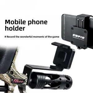 Bow and archery equipment, mobile phone holder, record archery moments, composite reflexive bow, mobile phone holder