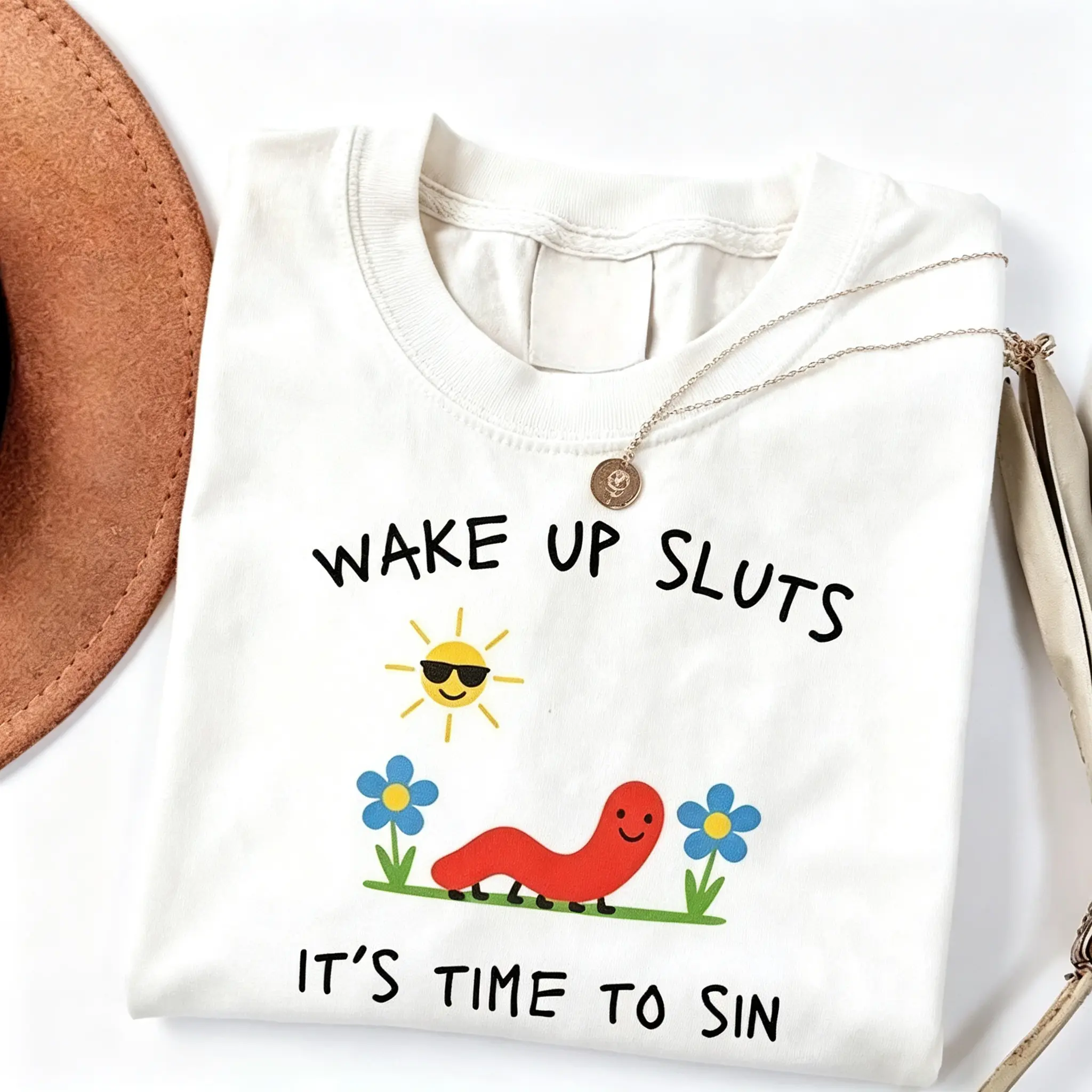 Wake Up SLTS T-shirt, funny animal shirt, meme graphic tee, sarcastic T-shirt, cursed T-shirt, unhinged humor top, viral T-shirt