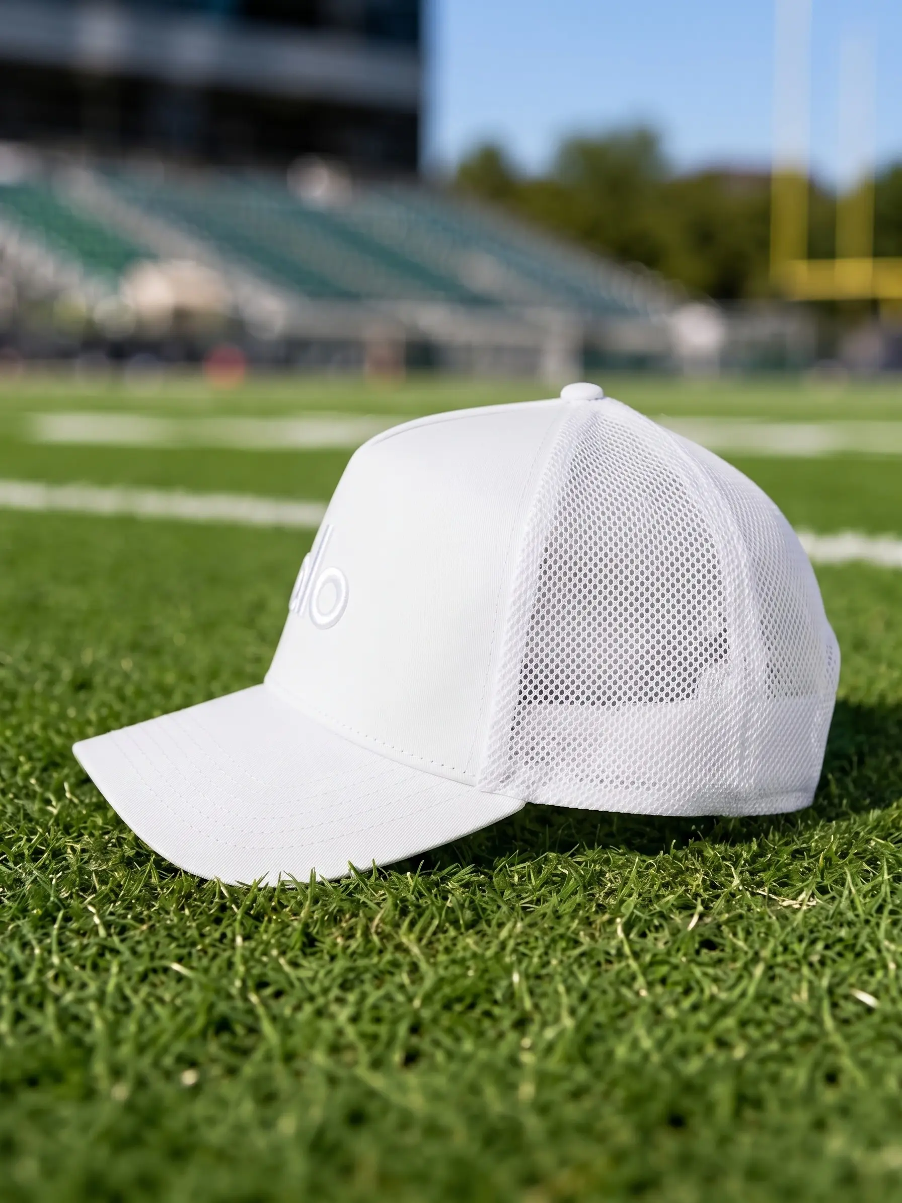 District Performance Trucker Hat for Men & Women, Adjustable Mesh Snapback Baseball Cap, Breathable Curved Brim Outdoor Hat for Running, Golf, Gym, Travel & Everyday Streetwear