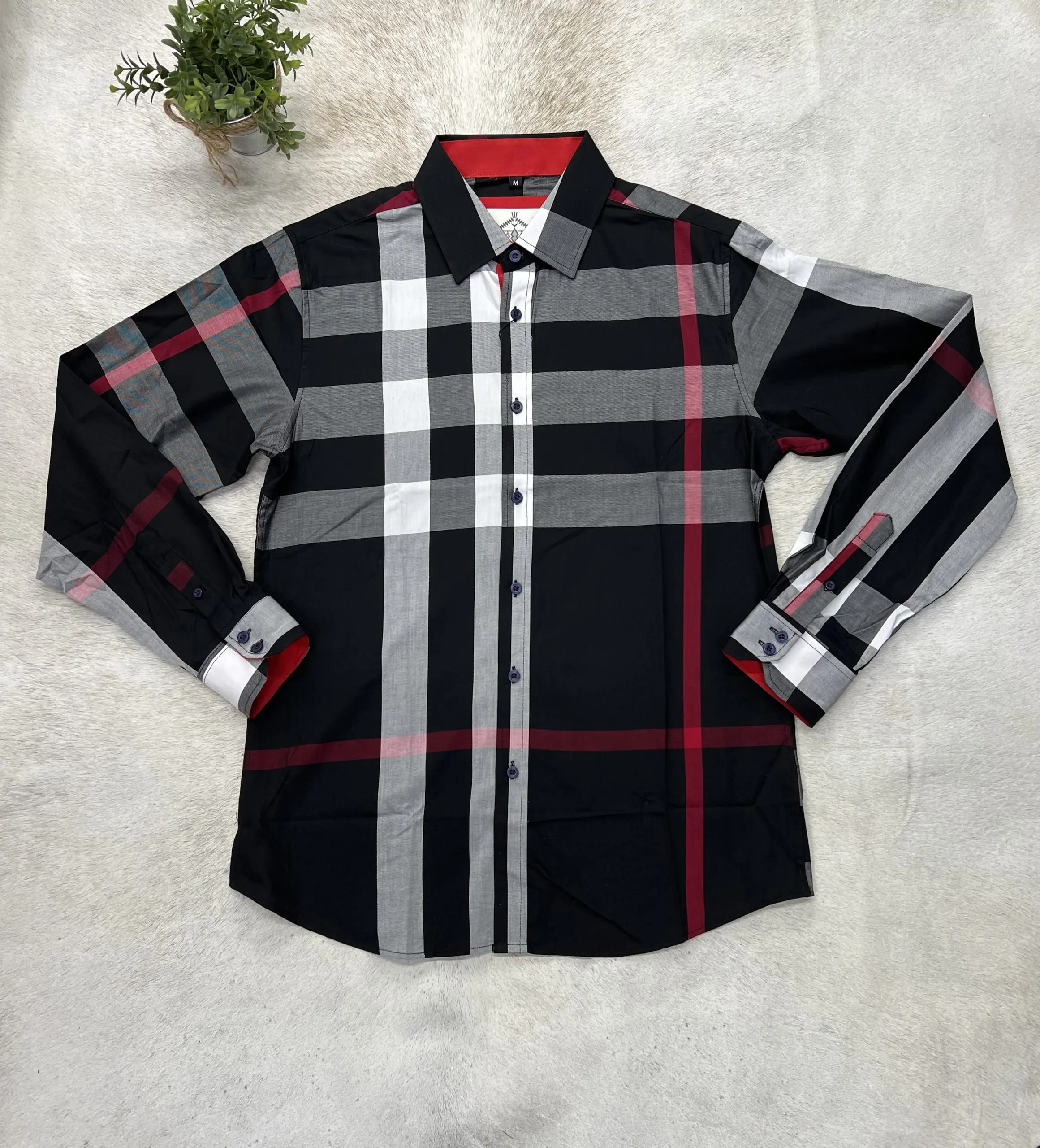 Long Sleeve Checkers Black Long Sleeve Checkers Black