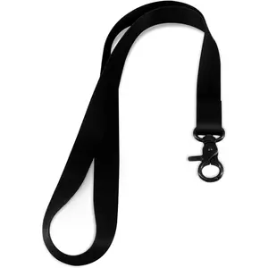 Lanyard, Long  Lanyard Key Lanyard, Id Badge Lanyard for Women and Men, Cute Cool Lanyard Strap for  , Card Holder, Whistle, , Wallet(Pure Black)