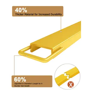 Garvee Fork Extensions,  Fork Extensions 4.5 Inch Width, Heavy Duty Steel Fork Extensions