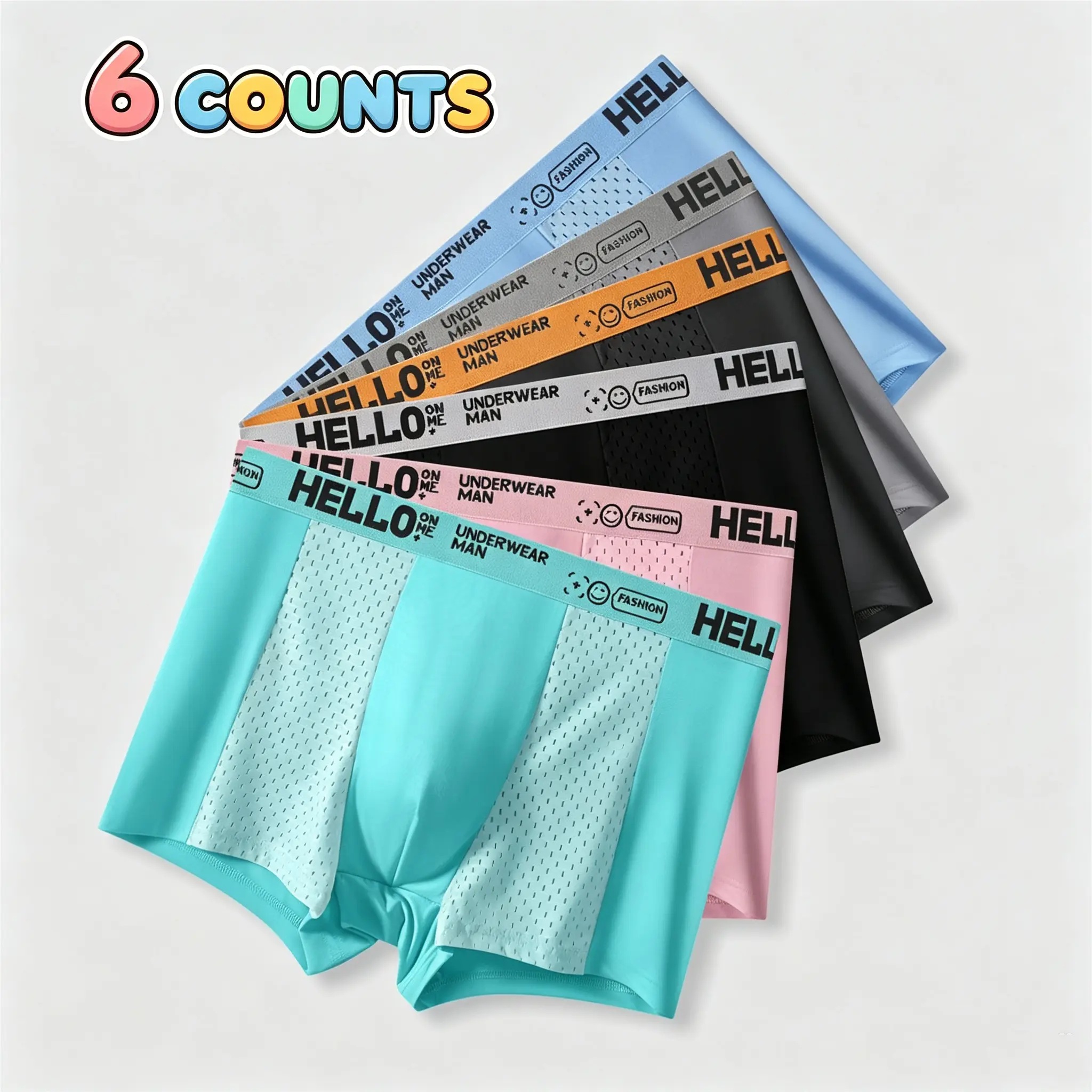 xl Men's Letter Tape Boxer Brief, BreathableComfortableUnderwear for Daily Wear, Soft Clothesfor Men, SummerUnderclothes