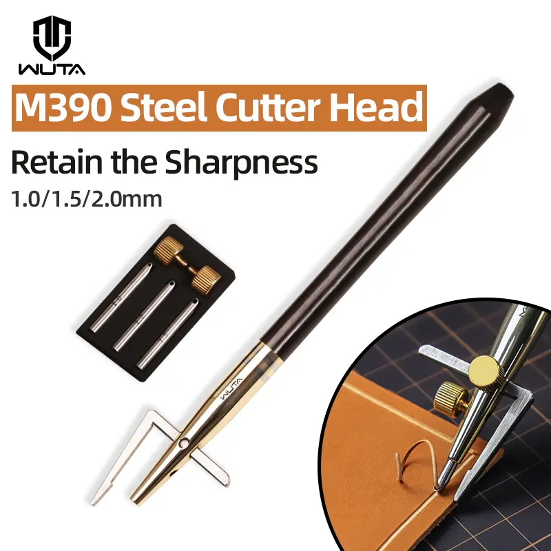 3 in 1 Leather Groover Tool Set M390 Steel Head Tools | WUTA