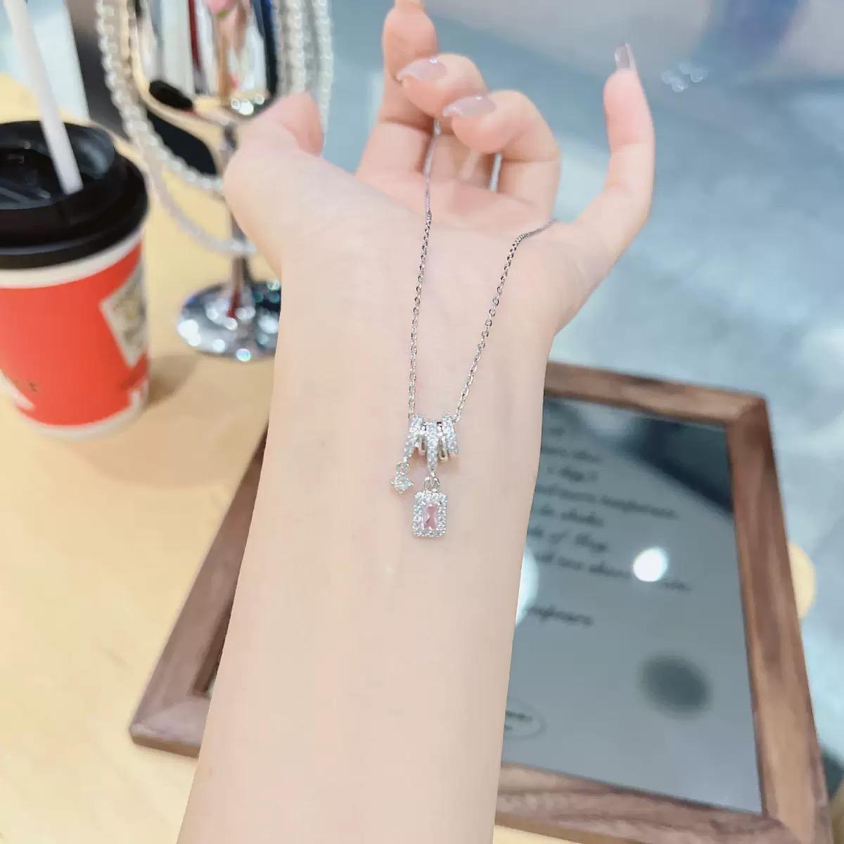 Delicate Cubic Zirconia Pendant Necklaces for Women, Moon & Star, Butterfly, Swan & Heart Charm Necklaces, Cute Aesthetic Jewelry Gifts for Parties & Holidays