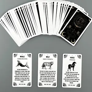 Spiritual Beast Card Tarot Oracle Truth Card Set Suitable for Beginners Tarot Fortune Telling Divination Board Game Fun Indoor Game Party Gift for Friends Christmas Halloween Thanksgiving