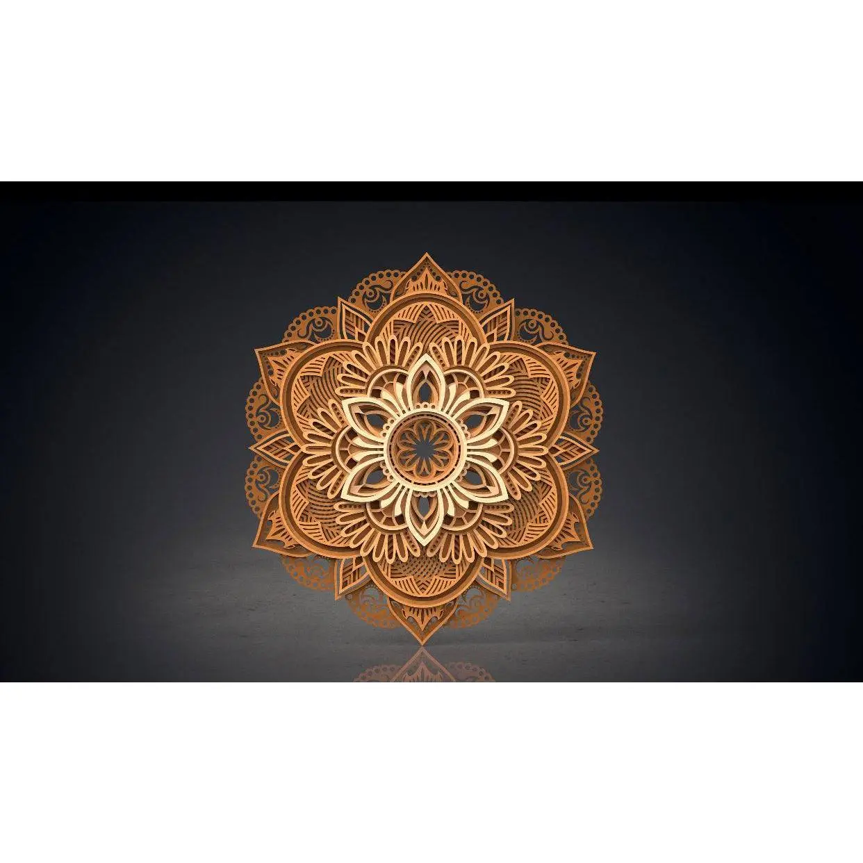 WOODEN MANDALA DECOR Art, Handcrafted  Home Accent, Wall Decoration Gift 20x20 in