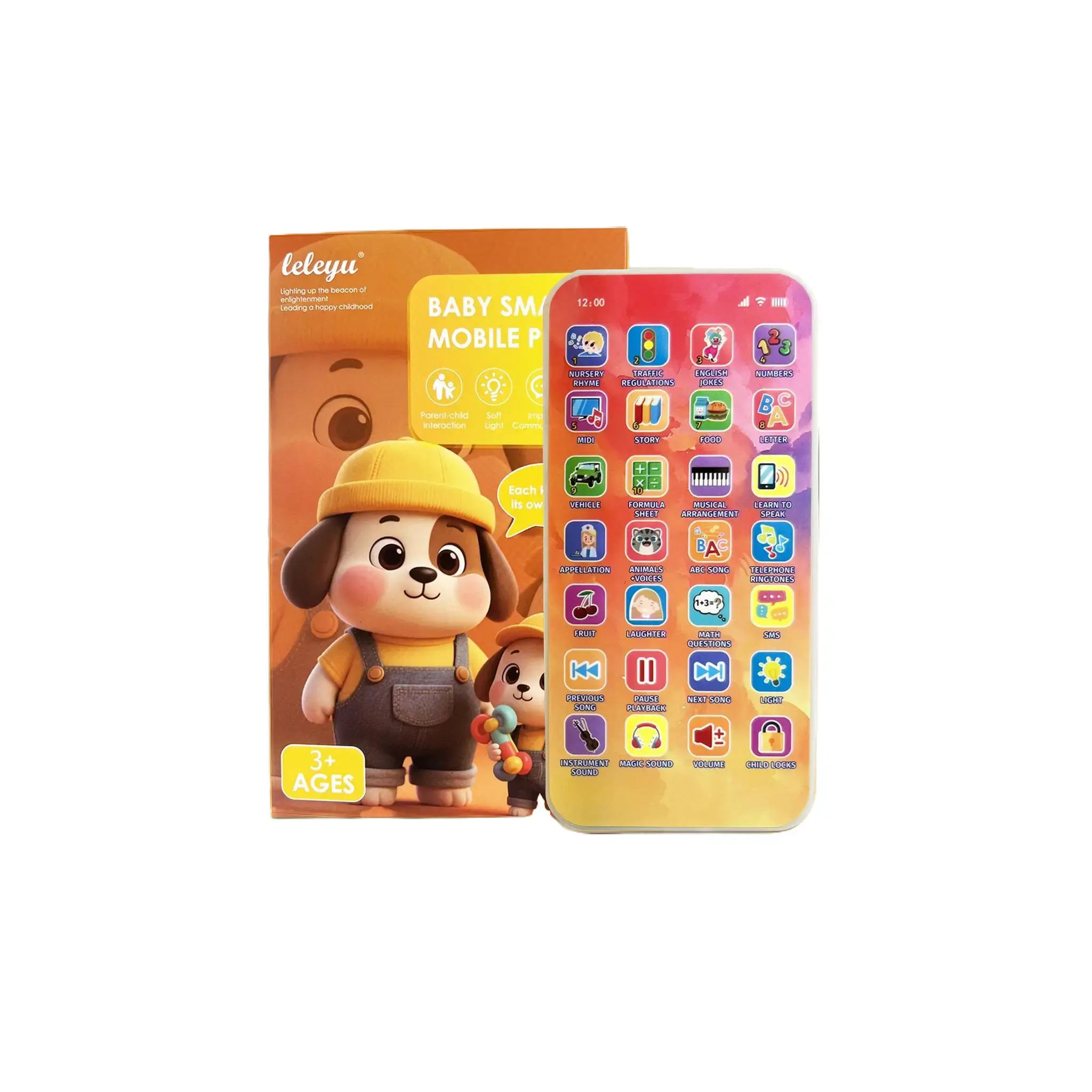 【Back to School】Montessori Talking Toy for Kids 1-6 | Screen-Free Portable Interactive Educational Toy with Music & Stories, Boost Toddler Language Development & Parent-Child Interaction