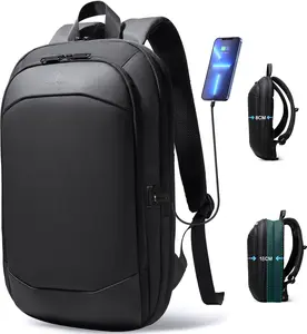 Business Backpack for Men 17 Inch,Slim & Expandable Waterproof Travel Laptop Backpack with USB Charger Port,Anti-Theft Lightweight Large Work Computer Bag,College Laptop Backpacks Gifts for Men Women