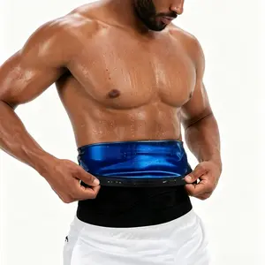Men's Heat Trapping Waist Toner - Waist Trainer for Men - Comfortable & Discreet Waist Trimmer Thermo Sauna Sweat Belt Band for Men Lower Belly Suit Workout Fitness Waist Trainer Exercise Waistband Workout Waist Cincher