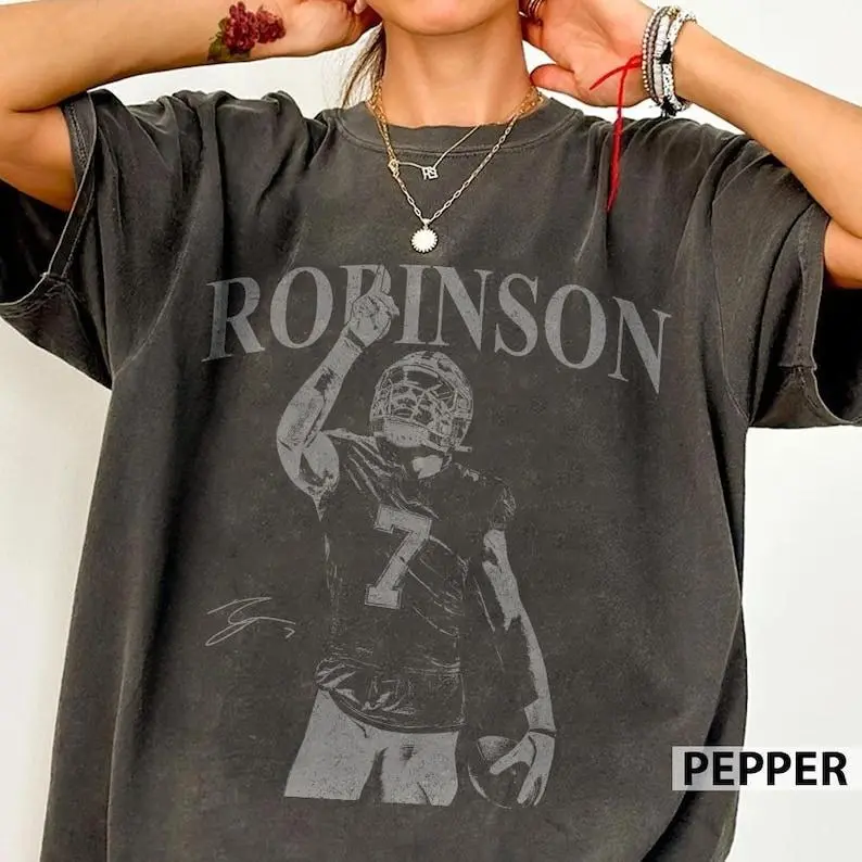 Comfort Colors Bijan Robinson Football T-Shirt, Atlanta Game Day T-Shirt, Falcons Fan Gift, Bijan Robinson Tee, Unisex Gifts For Football Fan