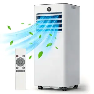 TEHANLD Portable Air Conditioner,8000 BTU  for Rooms up to 350 Sq. Ft.,AC Unit with Built-in Cool, Dehumidifier , Fan&Sleep Modes,Remote Control and Window Mount Kit Included, White