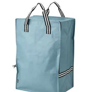 Ikea GÖRSNYGG Storage & Shopping Bag, Blue 19-Gallon Large Capacity Tote, Value Pack of 6 – Durable Reusable Carry Bag for Laundry, Grocery, Moving, Travel & Home Organization