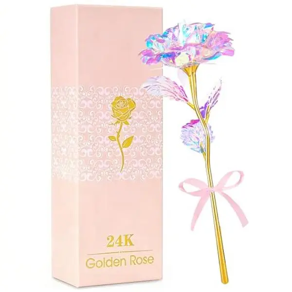 Befinr Mothers Day Rose Gifts for Mom, Women Mom Gifts for Brithday, Galaxy Glass Rose Forever Preserved Flowers Eternal Crystal Roses Mother's Rose Gifts for Grandma Daughter Wife Girlfriend