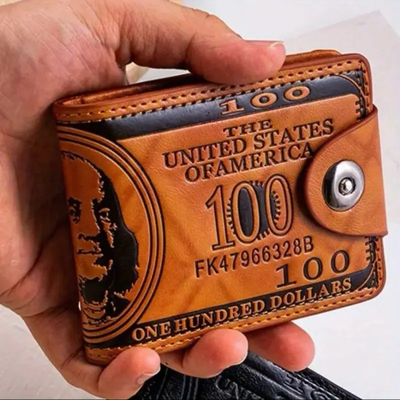 Men's Money Leather Wallet, Personalized Customized Cash Holder, Durable Luggage & Bags Accessory,Personalized Wallet,Customized Leather Wallet,Durable Wallet