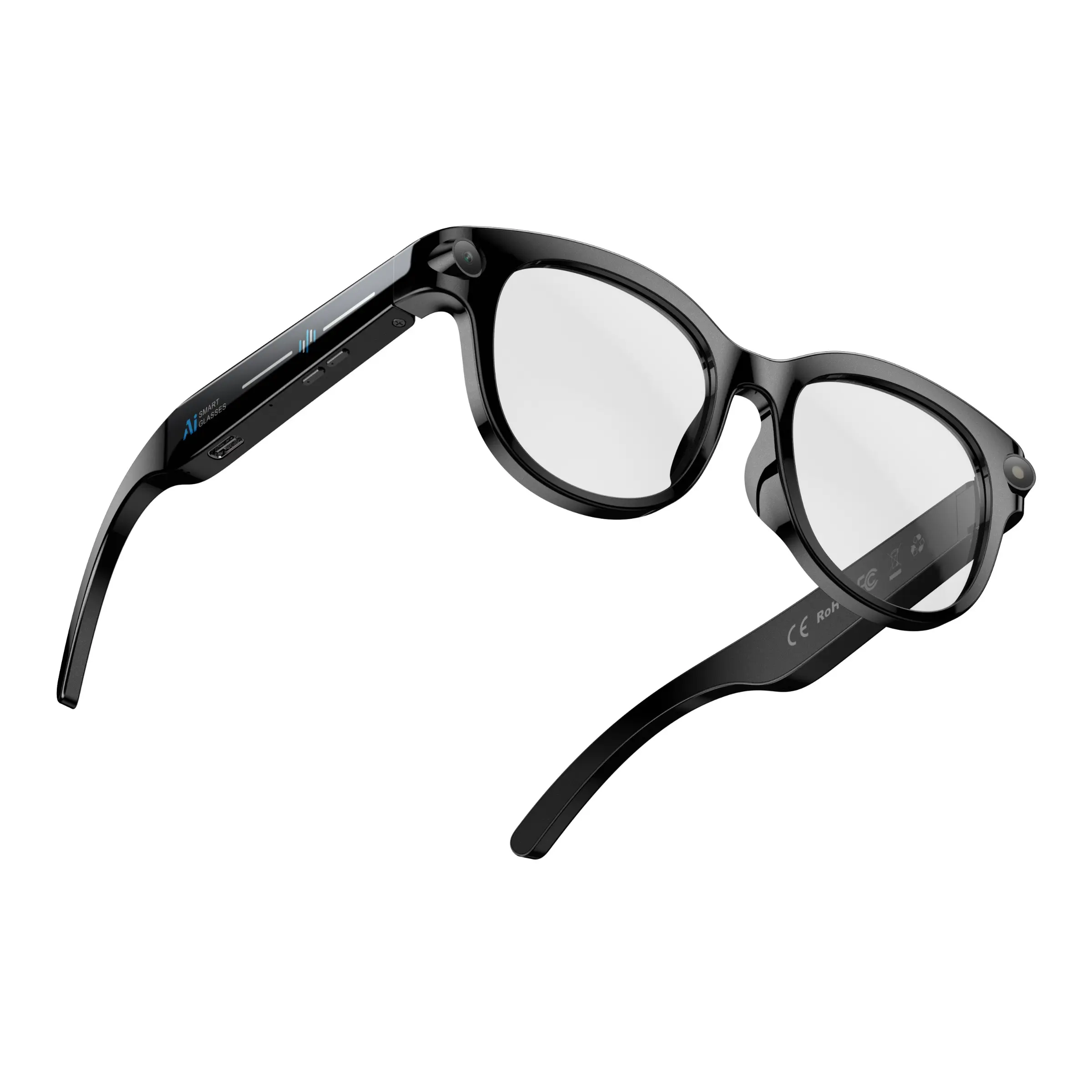 2MP HD Camera, AI Smart Glasses With Camera, Multilingual Translation, AI Object Recognition, Video Shooting, Photography, Recording, Wireless Communication, Voice Assistant, LED Indicator Light, Touch Control, AI Glasses, Camera Glasses