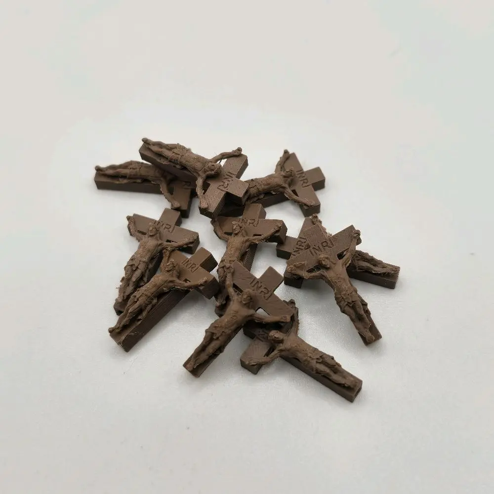 Mini Crucifix Beads for Rosaries/Bracelets - 3D Printed
