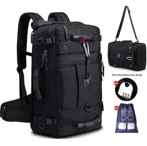 Large multifunctional backpack, men's outdoor hiking backpack, large capacity travel bag, multi-purpose camping backpack, sturdy Oxford cloth, birthday and holiday gifts