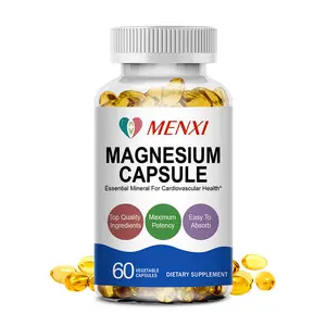 Magnesium Complex Capsuels Glycine Citrate Malate Oxide for Muscle and Nerve Health 120 Capsules